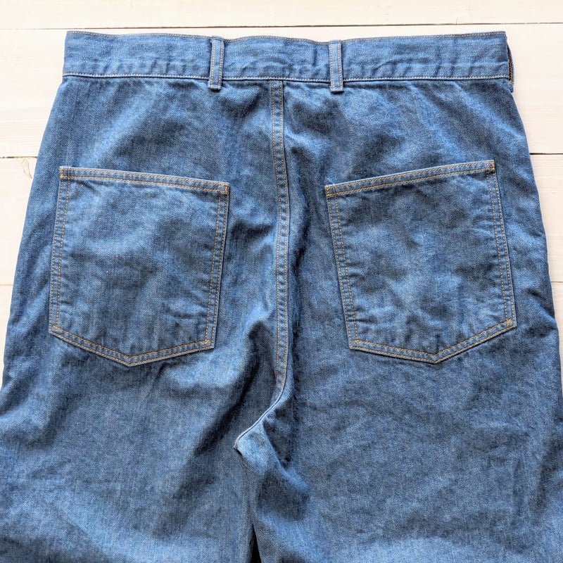 Unisex 》HATSKI / Denim Easy Trousers ( BLUE ) Unisex 》HATSKI / Denim Easy Trousers ( BLUE )