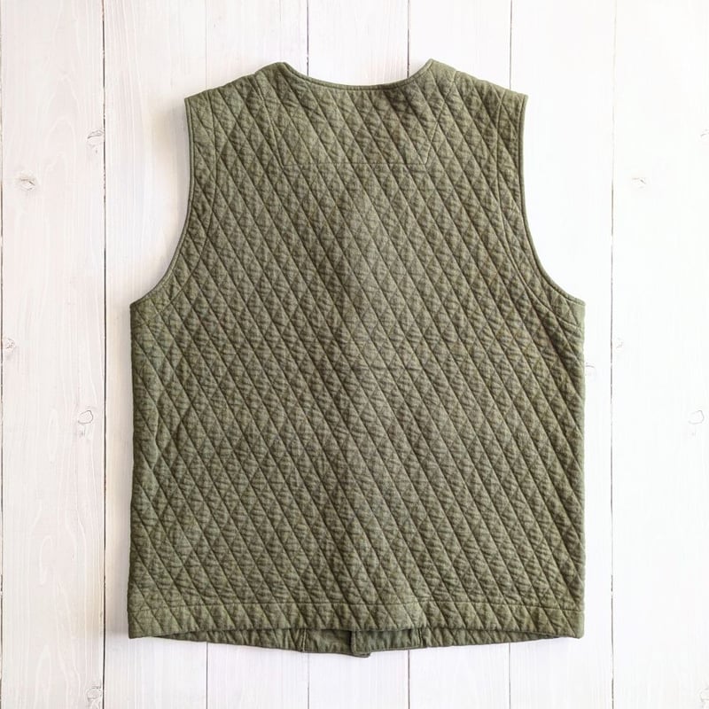 UNISEX 》 RINEN / 30/1オーガニック天竺ダイヤキルティング ベスト (