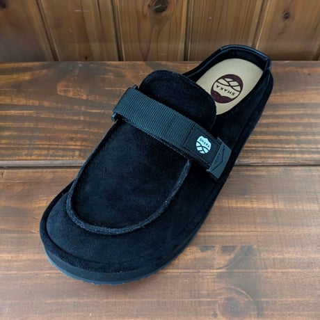 《 UNISEX 》 SHAKA / MOC MULE TASSEL SUEDE ( BLACK )