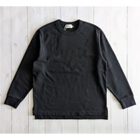 《 UNISEX 》 RINEN / 20/1オーガニック裏毛 クルーネック ( クロ )