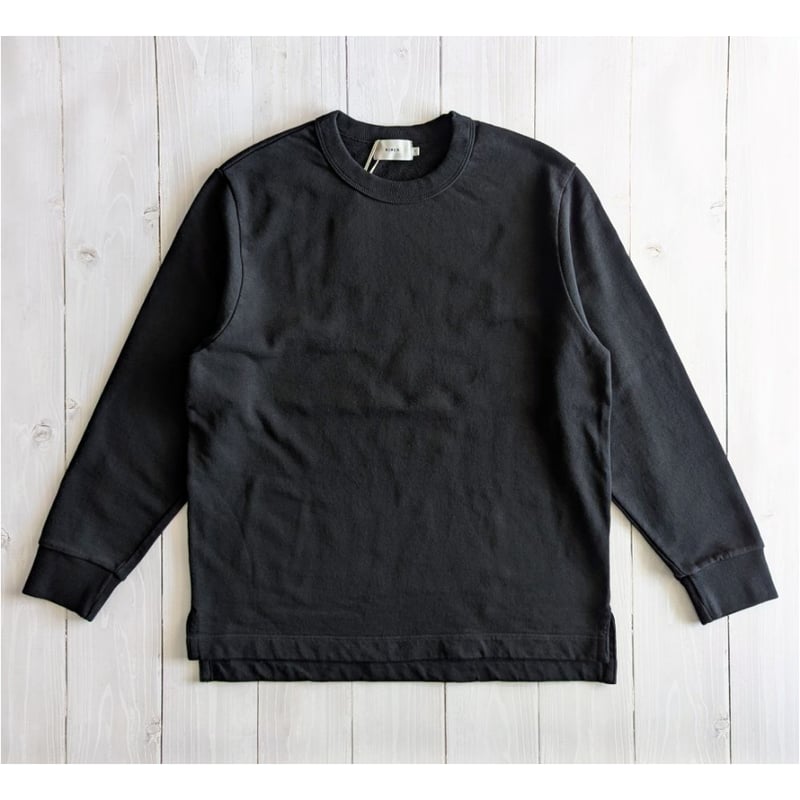 RINEN(リネン)20/1オーガニックコットン裏毛クルーネックプルオーバー UNISEX 》 RINEN / 20/1オーガニック裏毛 クルーネック ( ブルー