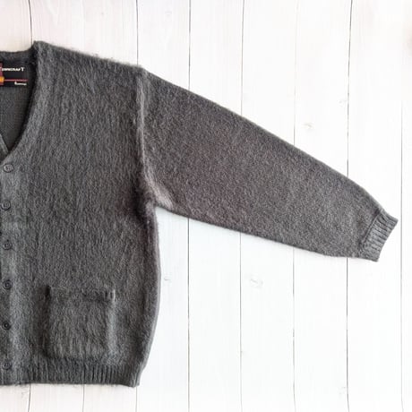 《 MEN 》 TOWNCRAFT / SOLID SHAGGY CARDIGAN ( CHARCOAL )