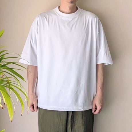 《 MEN 》 SUNNY SPORTS / DRAWSTRING BIGGEST CREW TEE  ( WHITE )