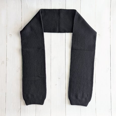 《 UNISEX 》 RINEN / 2/15ウール天竺編み スリーブマフラー ( 3 colors )