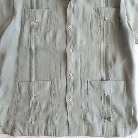 《 MEN 》 SUNNY SPORTS / CUBA SHIRTS  ( GREEN )