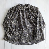 《 WOMEN 》PONT DE CHALONS / シトロンプリントブラウス ( ブラック )