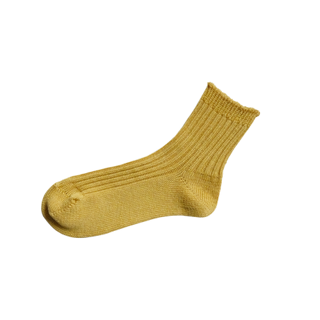 《 UNISEX 》 NISHIGUCHI KUTSUSHITA / リネンリブソックス ( 5 colors )