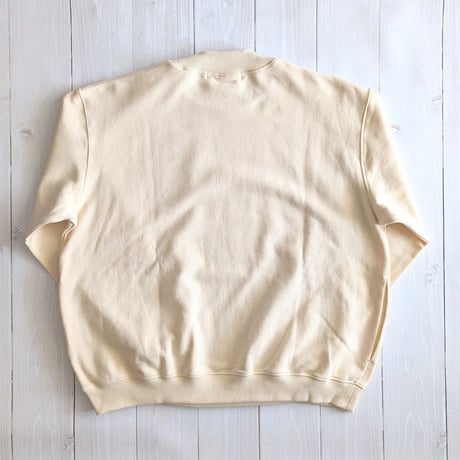 《 UNISEX 》 ämne / FRENCH TERRY oval crew  ( NATURAL )