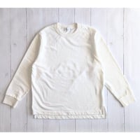 《 UNISEX 》 RINEN / 20/1オーガニック裏毛 クルーネック ( シロ )