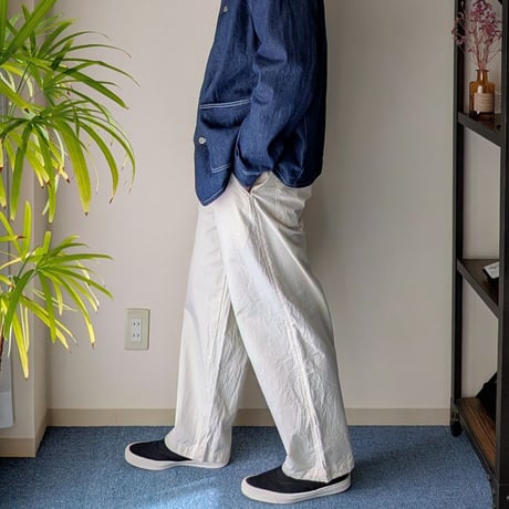 《 UNISEX 》 RINEN / 20/1チノ リラックスパンツ ( エクリュ )