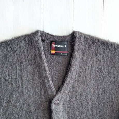 《 MEN 》 TOWNCRAFT / SOLID SHAGGY CARDIGAN ( CHARCOAL )