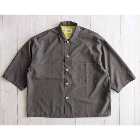 《 MEN 》 weac. / JONNY 7分袖シャツ ( GREY )