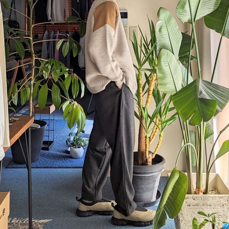 《 Men’s 》maillot mature / Brushed Twill Set Up Pants ( GRAY )