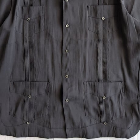 《 MEN 》 SUNNY SPORTS / CUBA SHIRTS  ( BLACK )