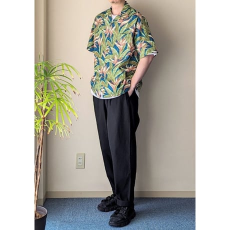 《 Men's 》Hilo Hattie / Cotton Aloha Shirt  ( Teal )