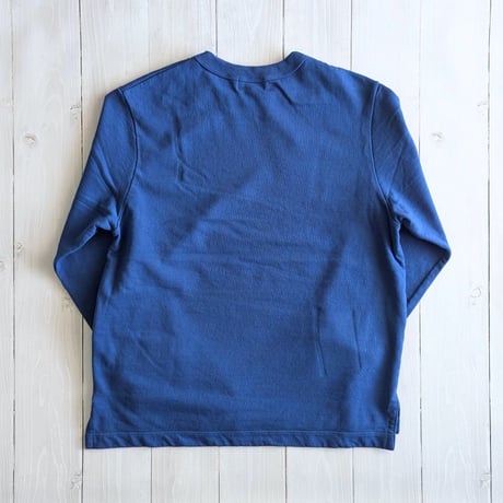 《 UNISEX 》 RINEN / 20/1オーガニック裏毛 クルーネック ( ブルー )
