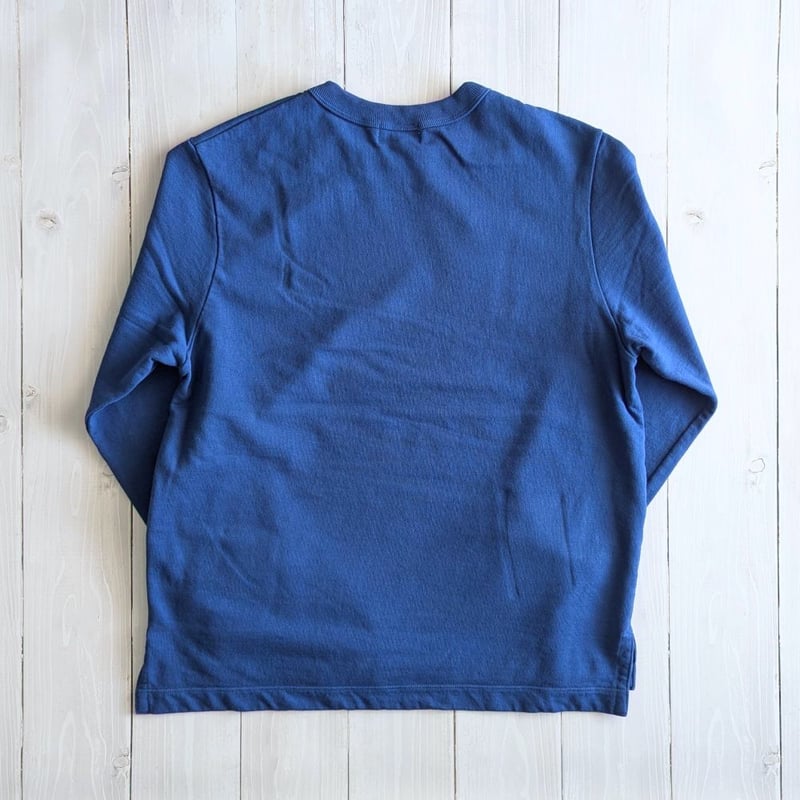 RINEN(リネン)20/1オーガニックコットン裏毛クルーネックプルオーバー UNISEX 》 RINEN / 20/1オーガニック裏毛 クルーネック ( ブルー