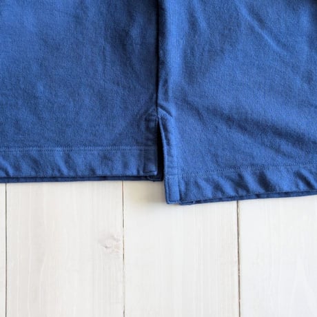 《 UNISEX 》 RINEN / 20/1オーガニック裏毛 クルーネック ( ブルー )