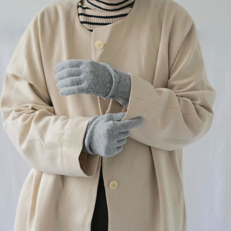 《 WOMEN 》 NISHIGUCHI KUTSUSHITA / メリノウールグローブ M ( 4 colors )