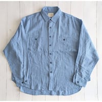 《 MEN 》 H.UNIT / Check work shirt ( BLUE )