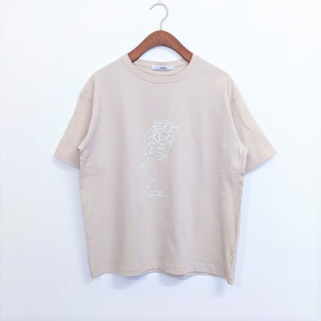 《 Unisex 》ämne / H_s tee “ kafé ”  ( SAND )