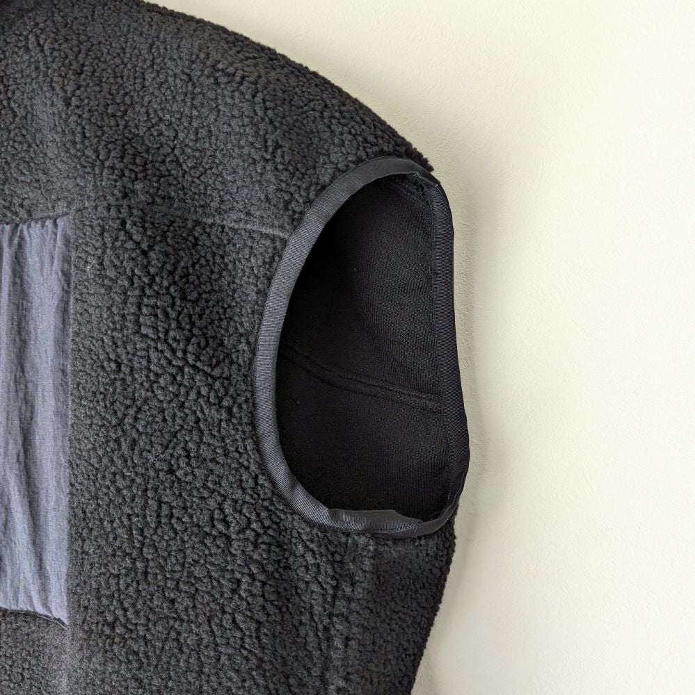 WOMEN 》maillot / Vintage Boa Zip Vest ( BLACK