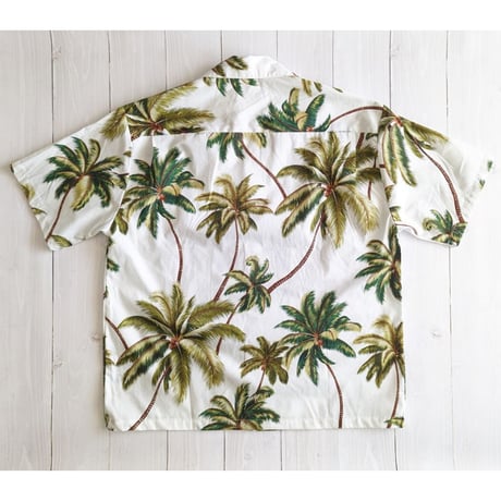 《 Men's 》Hilo Hattie / Cotton Aloha Shirt  ( White )