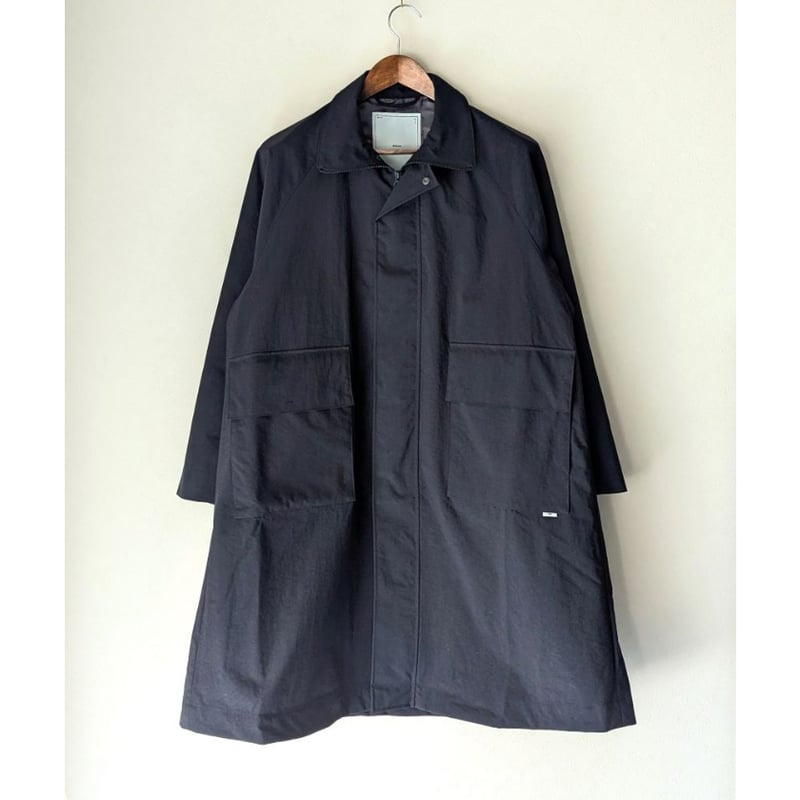 UNISEX 》 ämne / NYLON OX covered coat (BLACK