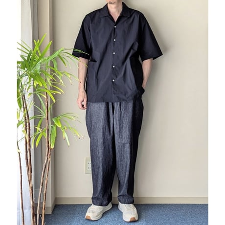 《 MEN 》ämne / NYLON park shirts  ( BLACK )