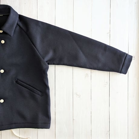 《 UNISEX 》 maillot mature / Double Face Beaver Coach Jacket ( NAVY )