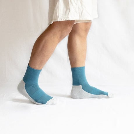 《 MEN 》 NISHIGUCHI KUTSUSHITA / コットンカシミヤウォークソックス M ( 4 colors )