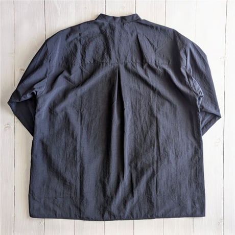 《 UNISEX 》 ämne / NYLON park shirts  ( NAVY )