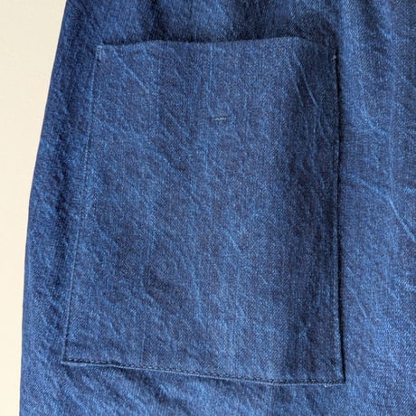 《 UNISEX 》 ämne / Pre-wash DENIM eel's  ( INDIGO )