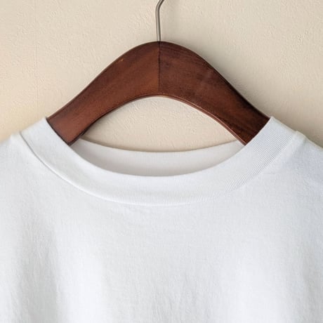 《 WOMEN 》 MANON / OVER DYE LINEN COMBI SHIRT TEE ( WHITE )