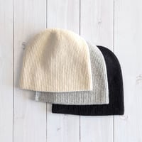 《 UNISEX 》 RINEN / 2/24ウールアゼ編み ニット帽 ( 3 colors )
