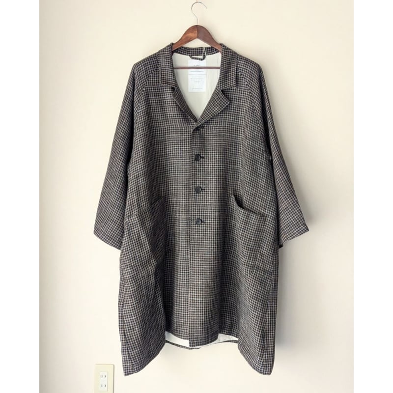 WOMEN 》H.UNIT / Wool check raglan atelier coa WOMEN 》H.UNIT / Wool check raglan atelier coa