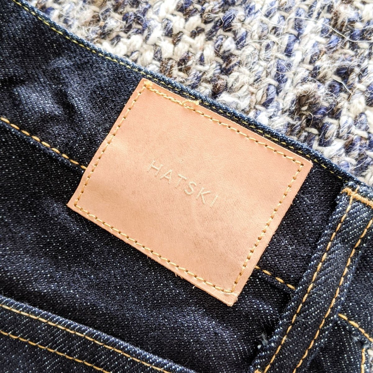 HATSKI ハツキ　Loose　Tapered　Denim HATSKI Loose Tapered Denim Used ”Ice Blue”［アイスブルー