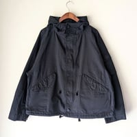《 MEN 》 H.UNIT / HBT hooded jacket ( Used wash / Black )