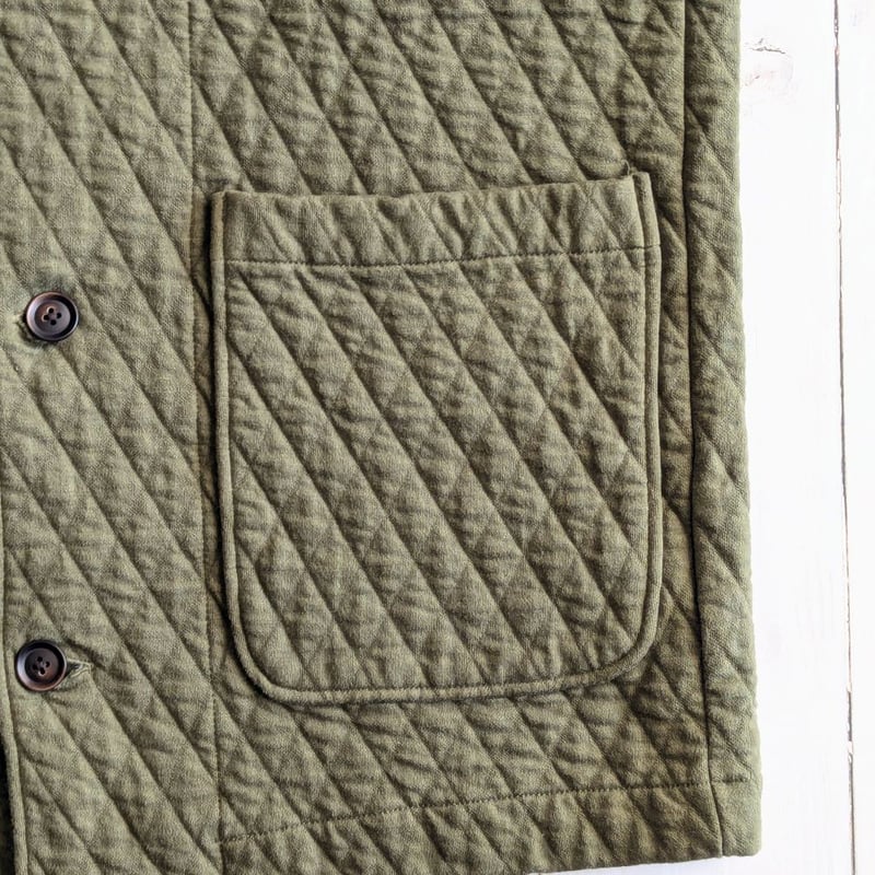 UNISEX 》 RINEN / 30/1オーガニック天竺ダイヤキルティング ベスト (