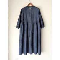 《 WOMEN 》 sosotto / 5.5ozデニム ビブヨークギャザーワンピース ( ワンウォッシュ )