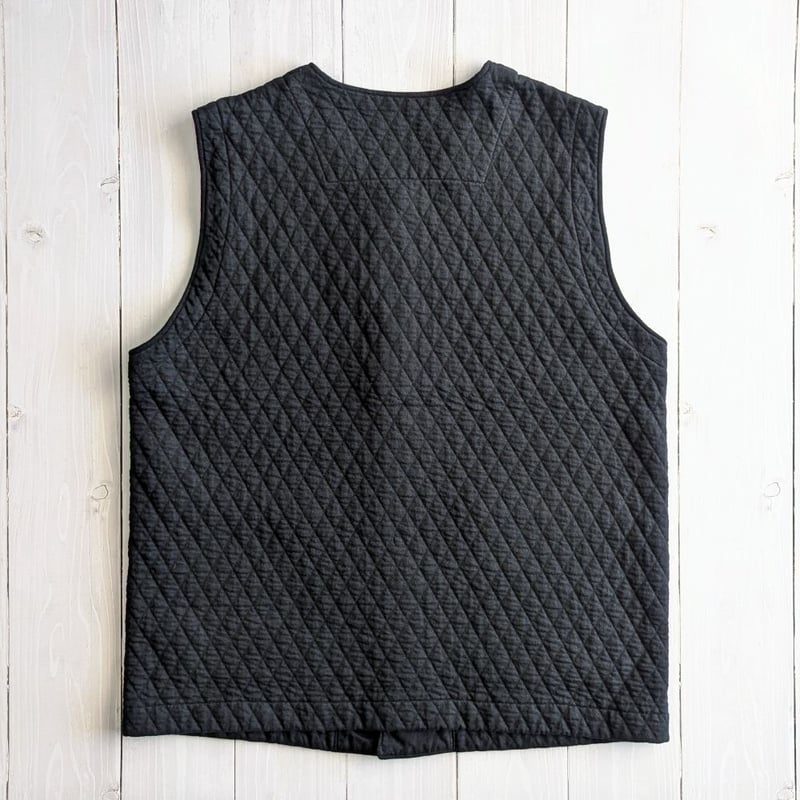 UNISEX 》 RINEN / 30/1オーガニック天竺ダイヤキルティング ベスト (