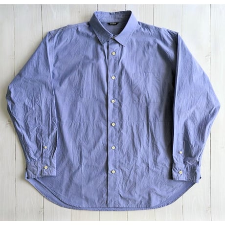 《 MEN 》 maillot mature / Shuttle Cloth Play Shirt ( BLUE )