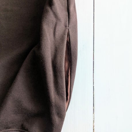 《 UNISEX 》 ämne / FRENCH TERRY oval crew  ( CHOCOLATE )