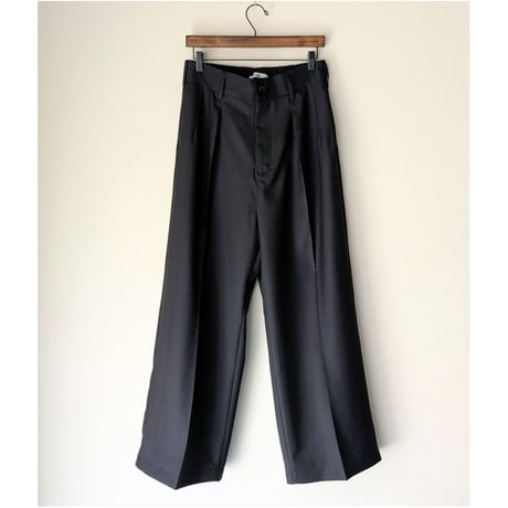 《 MEN 》 ämne / GABARDINE whale's slacks  ( BLACK )