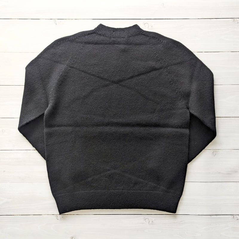 Unisex 》RINEN / 2/15ウール天竺編み プルオーバー ( クロ ) | K Unisex 》RINEN / 2/15ウール天竺編み プルオーバー ( クロ ) | K