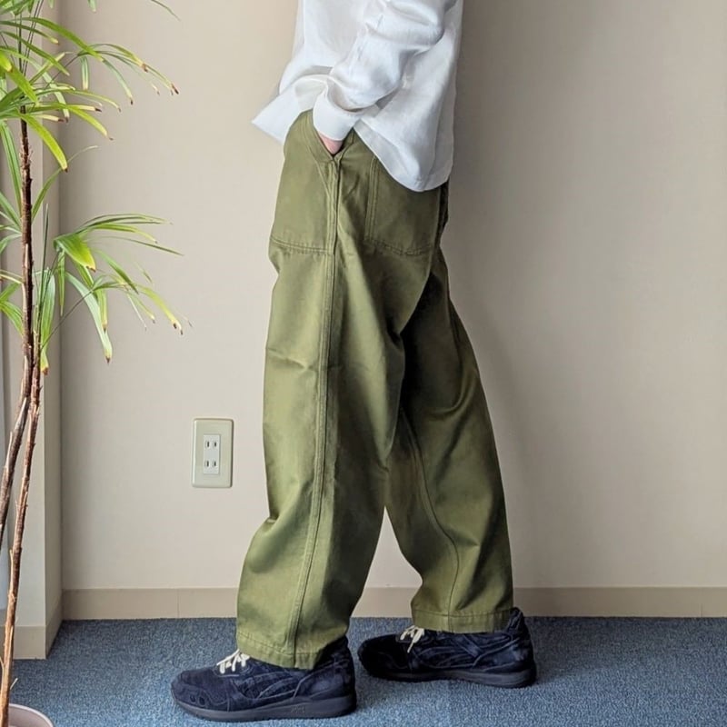 UNISEX 》HATSKI / Loose Fatigue Trouser ( OLI