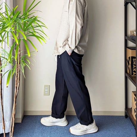 《 MEN 》 weac. / ESSENTIAL PANTS  ( BLACK HERRINGBONE )