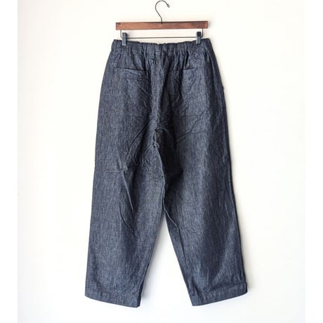 《 UNISEX 》 RINEN / 6オンス ノットインディゴデニム リラックスパンツ ( クロ )