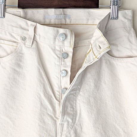《 UNISEX 》HATSKI / Original Washi Denim  ( ECRU )