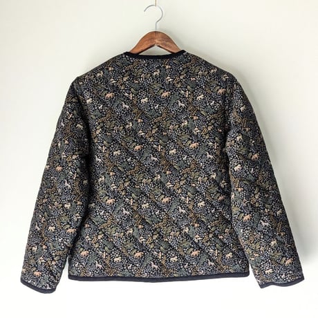 《 WOMEN 》 sosotto / LIBERTYコーデュロイキルティング ノーカラージャケット ( ブラック )